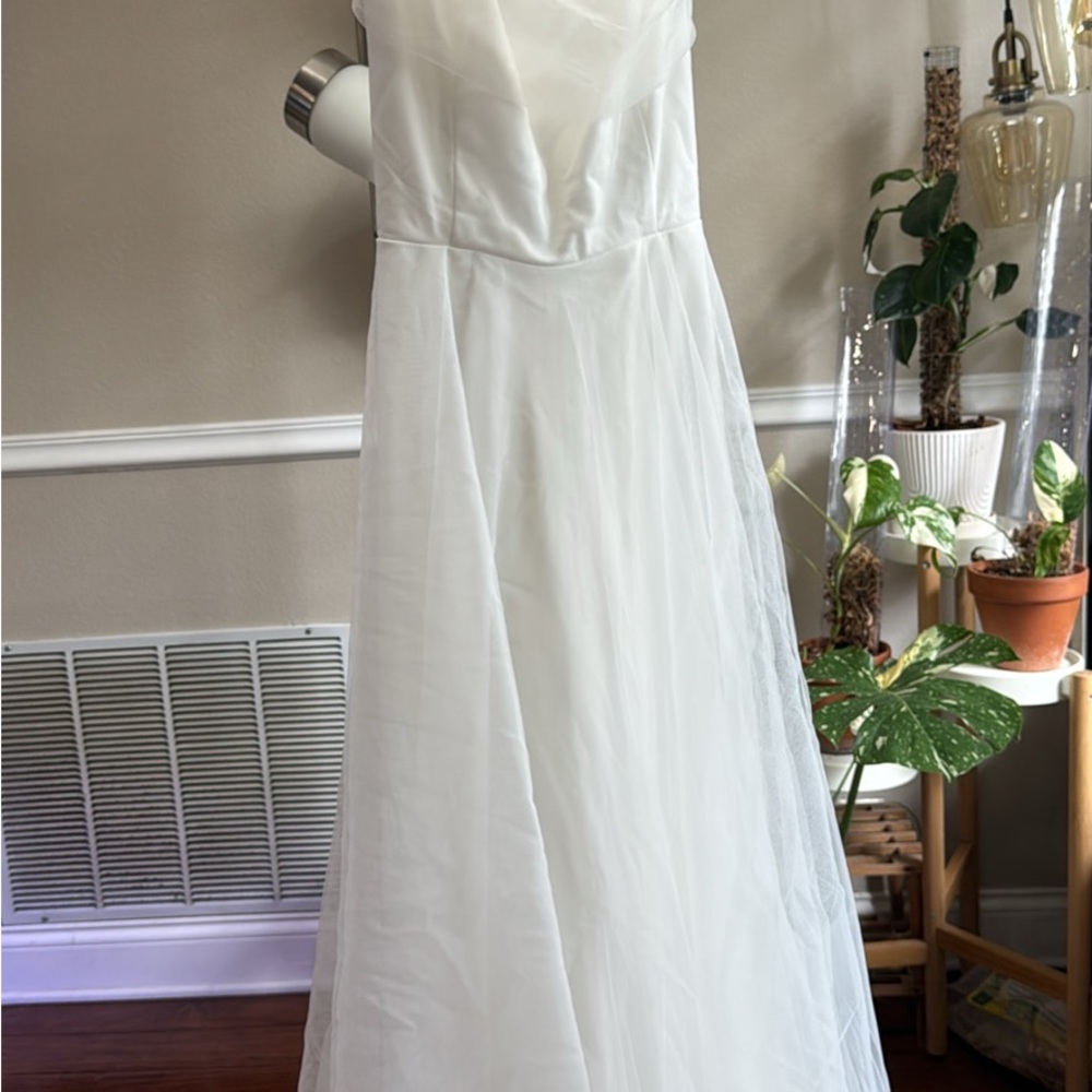 Hello Molly Signal My Way Tulle MIDI Dress White - Picture 4 of 4